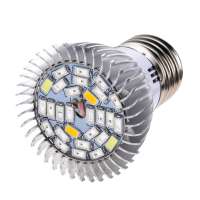 Aluminium material AC85-265V 28w full spectrum e27 led growing light bulb